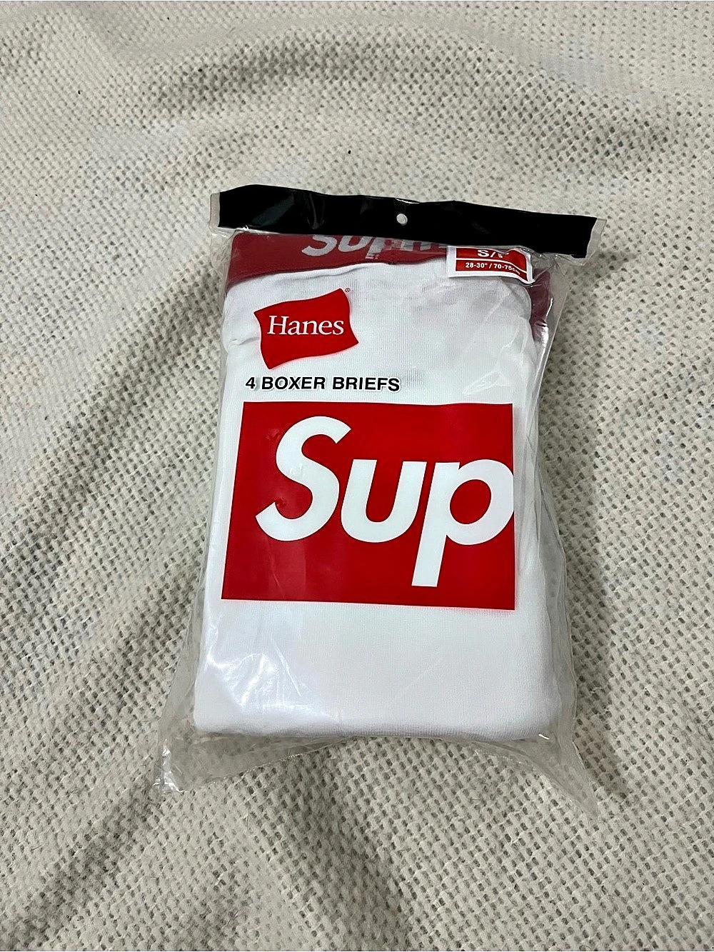 Hanes Supreme Hanes Boxer Briefs Supreme Boxer Briefs 4-Pack White Size Small